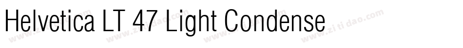 Helvetica LT 47 Light Condensed字体转换